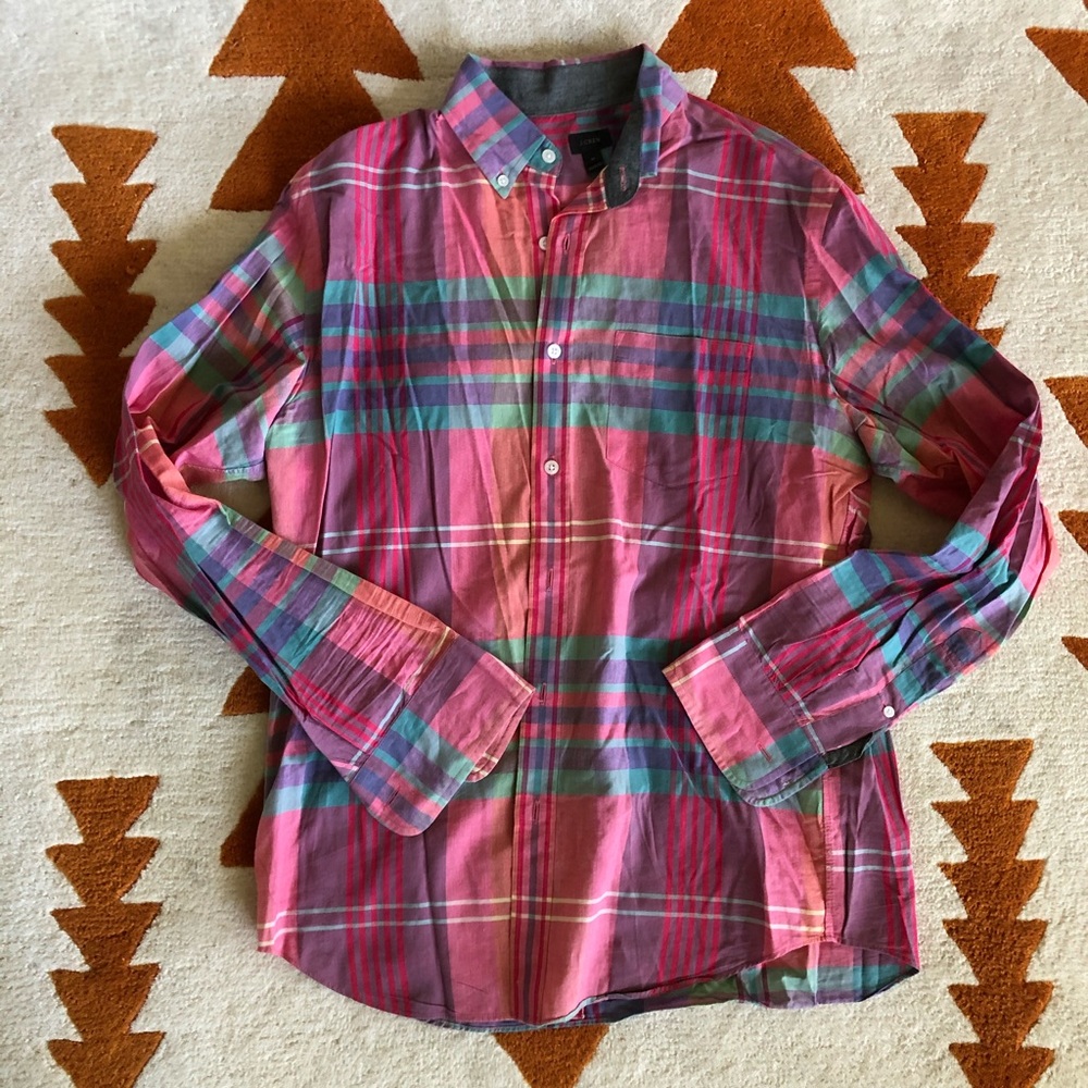 J.CREW MEDIUM MENS BUTTON DOWN SHIRT